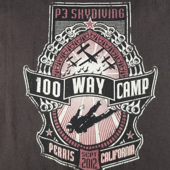 2012 P3 Skydiving 100-Way Camp tee - Picture 2 of 7